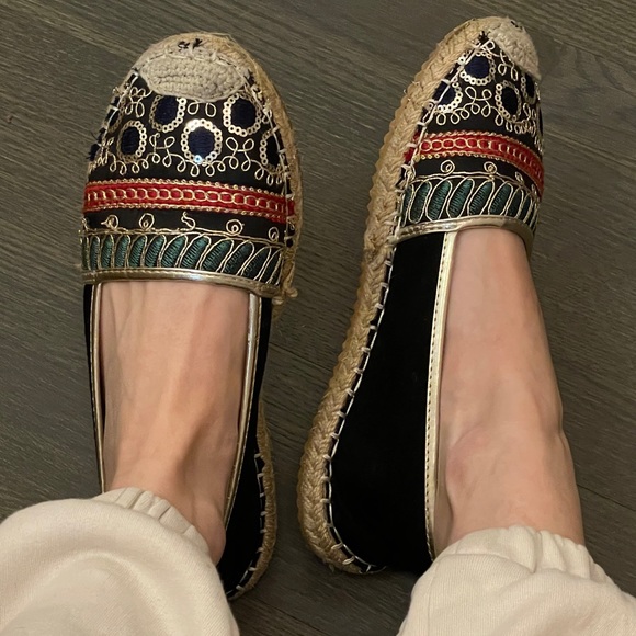 Velvet Espadrilles with patterns | 6.5 - Picture 7 of 7